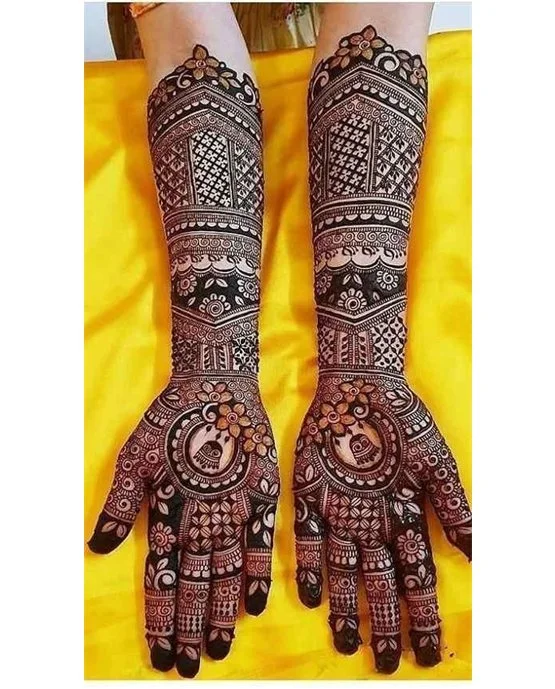 Cuff Inspired Ornate Modern Full Hand Mehndi Design